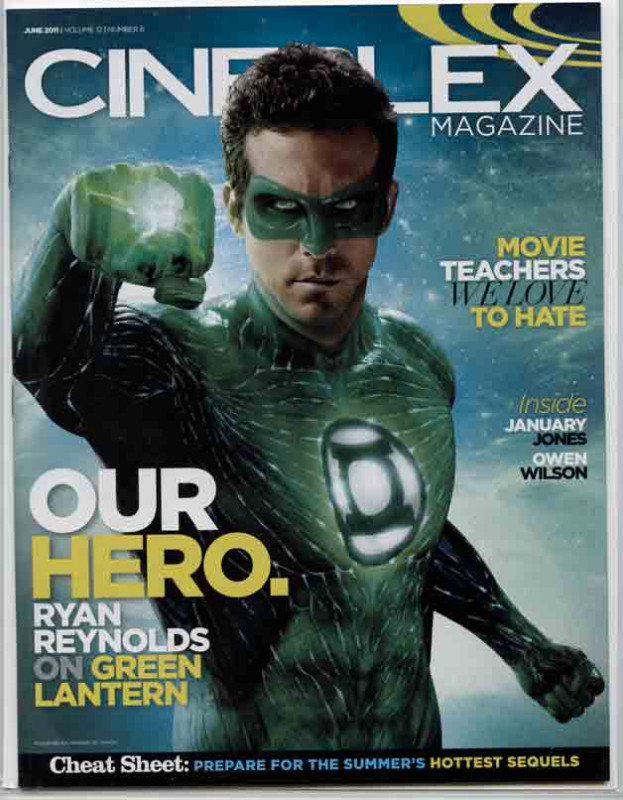 CINEPLEX MAGAZINE JUNE 2011 GREEN LANTERN DC COMICS in Magazines in City of Toronto