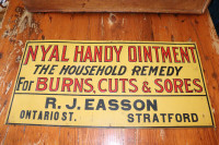 Old Nyal Handy Ointment Tin Sign - Stratford, ON