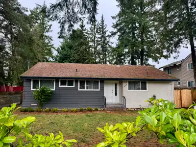 Partially remodelled rancher with 3 Bedrooms, parking in back, and easy access to HWY 1 and Guildfor...