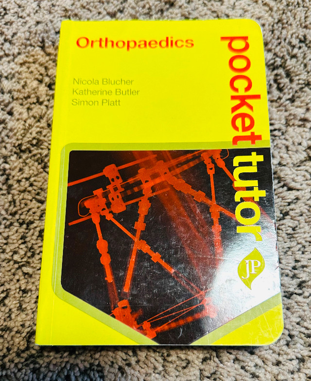 Orthopaedics (Pocket Tutor) by Nicola Blucher in Textbooks in Calgary