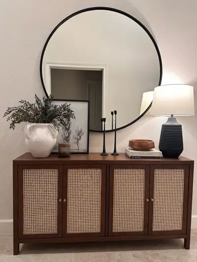 55" Rattan Buffet Cabinet, View more