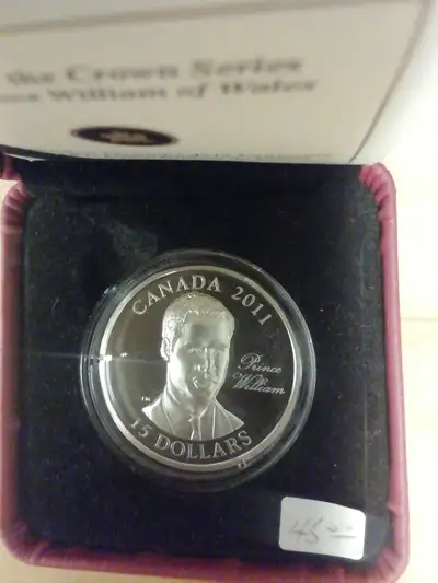 2011 Royal Canadian Mint Prince William $15 Fine Silver Coin, View more