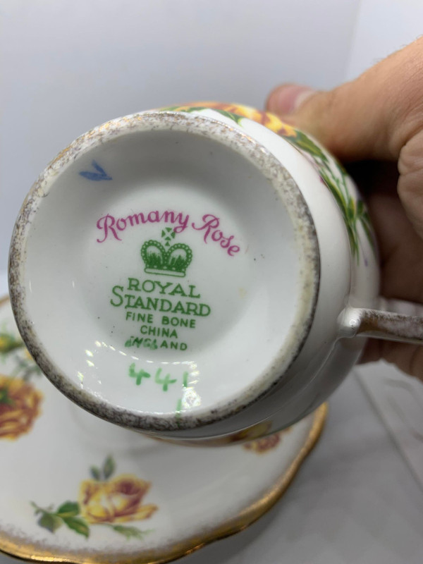 Tea Cup and Saucer - Royal Standard - Romany Rose in Arts & Collectibles in Fredericton - Image 2