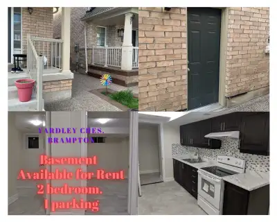 2bed 1parking basement. Brampton