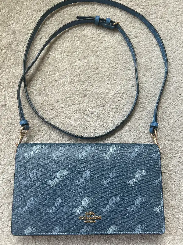 Coach anna foldover clutch crossbody