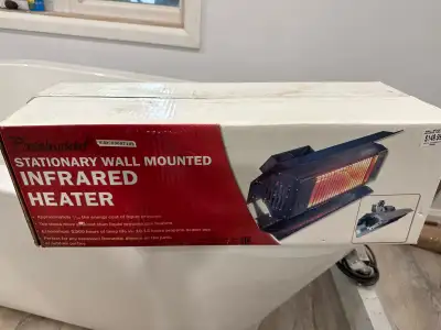 This is a new Paramount stationary wall-mounted infrared heater, designed for efficient and economic...
