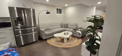 Basement Apartment, 2 bedroom , Seperate entrance, 1 parking spot, Seperate laundry Close to highway...