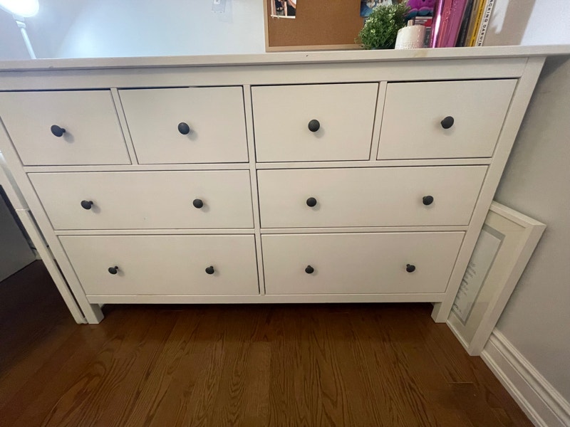 Ikea HEMNES, 8drawer dresser, white stain Dressers & Wardrobes