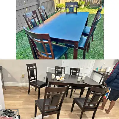 Must Go! 6-Seater Solid Wood Dining Set – Great Condition, View more