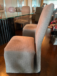 Fabric dining chairs (2)