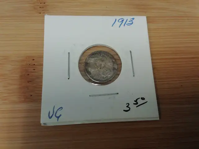 1913 Canada 10¢      VG Coin in Arts & Collectibles in Mississauga / Peel Region - Image 2