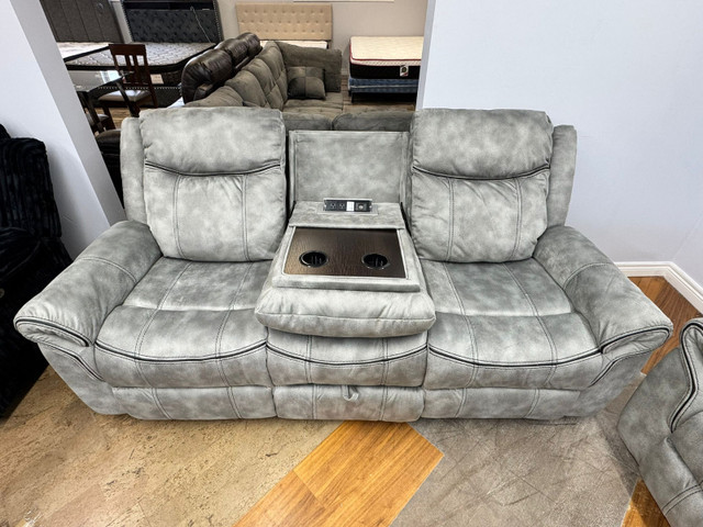 New 3-Piece Recliner Set In Premium Velvet Upholstery Huge Sale in Chairs & Recliners in Peterborough - Image 4