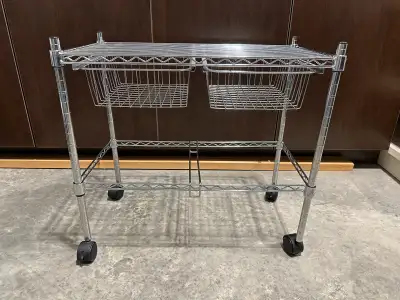 2-Tier Wire Shelving Rack – Great Condition!, View more