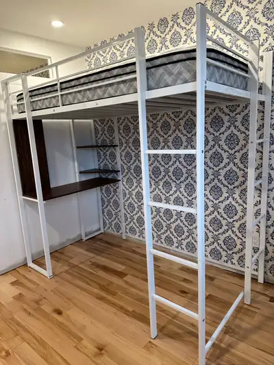 lit mezzanine simple avec matelas, View more