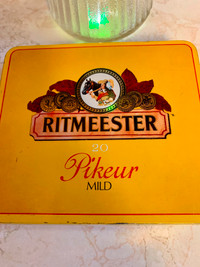 Vintage Made in Holland Cigar Tin, Ritmeester,  20 Pikeur Mild