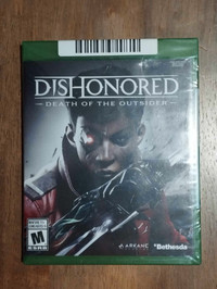 Brand new Sealed  DisHonored  Death Of The Outside  for xbox one