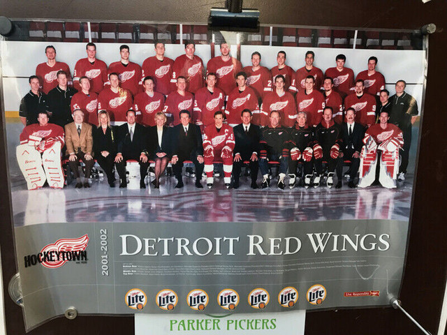 3 DETROIT RED WINGS LAMINATED POSTERS YZERMAN SHANAHAN FEDOROV in Arts & Collectibles in Mississauga / Peel Region - Image 3