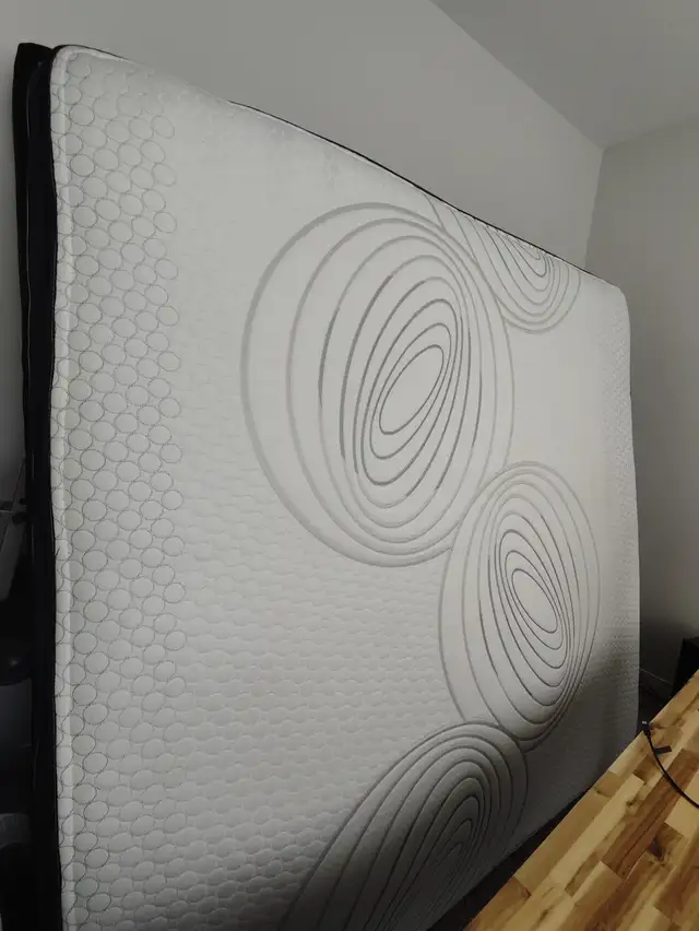 King Size Mattress with Box Spring and Metal Frame62864365822467124
