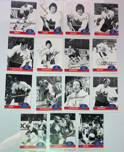  1991–92 Canada ’72 Hockey Complete Set + 15 Gold Autographs, View more