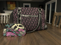 TNA large duffle bag and sporty clutch
