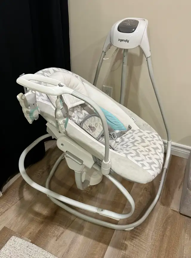 Ingenuity SimpleComfort Compact Soothing Swing & Rocker in Playpens, Swings & Saucers in Owen Sound - Image 5