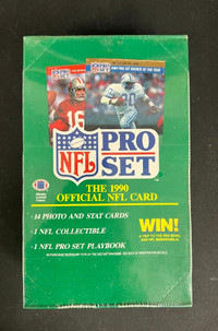 PRO SET football … 1990 SERIES 1 Inaugural Edition … Sealed Box