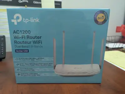 tp-link AC1200 Wi-Fi Router Dual Band Archer C50, View more