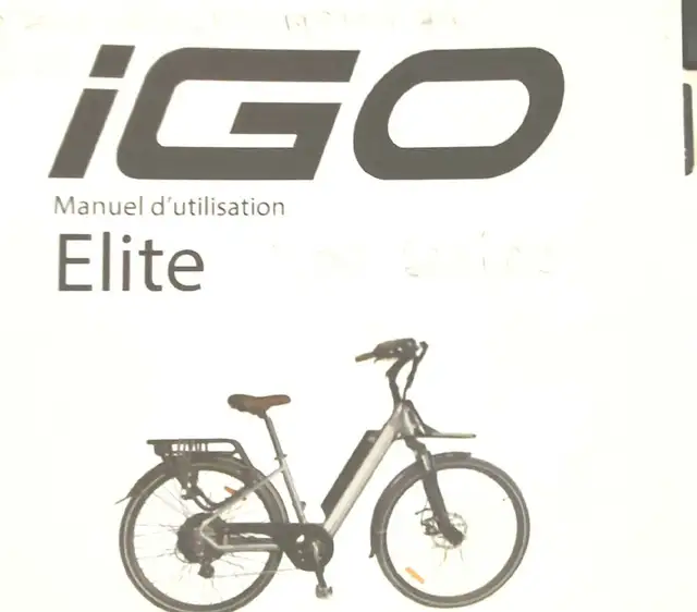 Vélo électrique IGO élite, couleur gris-noir,  usagé in eBike in Laurentides - Image 2