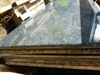 Solid Natural Granite slabs finished on 3 sides 36"X98" islands