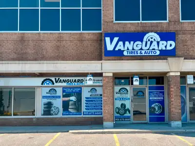 VANGUARD TIRES & AUTO NOW OPEN - NEW TIRE SHOP in MISSISSAUGA @Kennedy/CourtneyPark near Hwy410/401...