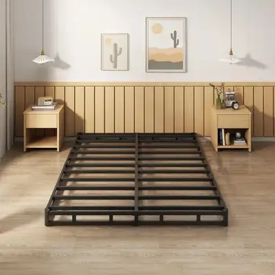 Queen Metal Box Spring Bed Frame Foundation, View more