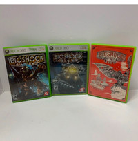 XBOX 360 Bioshock, bioshock 2 and Bioshock infinite video games