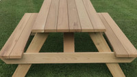 Picnic tables