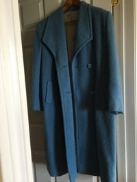 Manteau Tailleur bleu Xsmall Mohair ladies coat