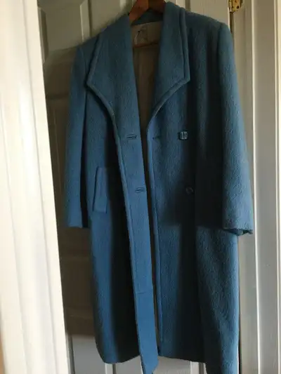 Manteau Tailleur bleu Xsmall Mohair ladies coat, View more