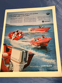 1969 Chrysler Boat and Outboard Original Ad