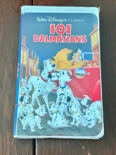 Disney Vintage 101 Dalmatian Cartoon VHS Movie Video, View more