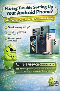 Android Phone Setup Service Mississauga / Peel Region Toronto (GTA) Preview