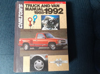 CHILTON'S  TRUCK AND VAN MANUAL(1988-92)