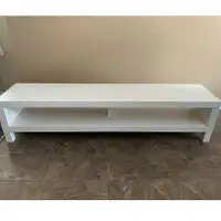Brand new white TV bench for 75",63x14x14" (160x35x36 cm)