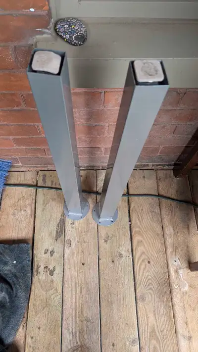 2 - 28 inch metal Ikea Desk / Table Legs, View more