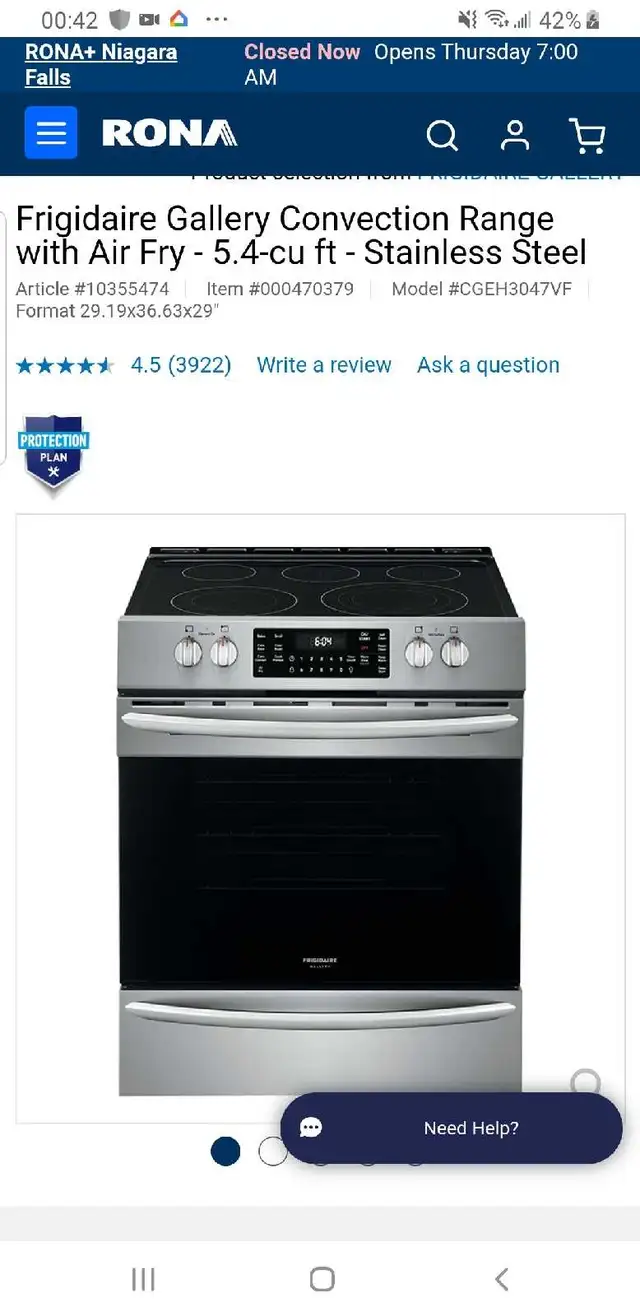 Frigidaire Range415732811673774080