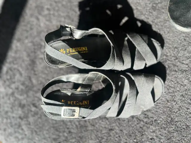 Shoes - Black Strappy Sandals with heel by Perugini63738330810753121