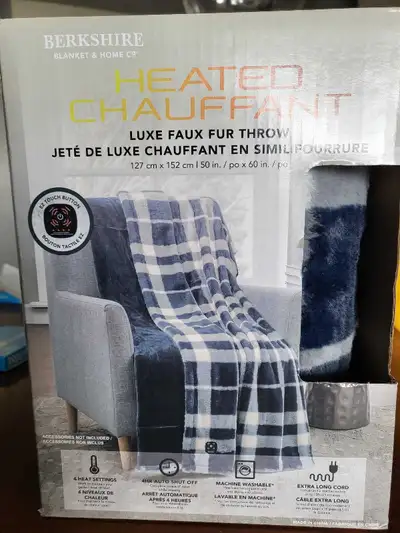 Heated blanket or throw, View more