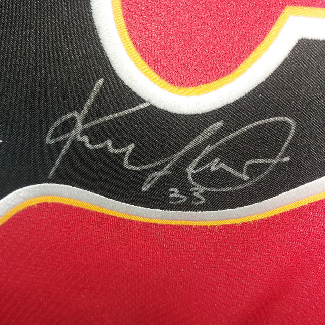 Calgary Flames jersey - Oliwa autographed jersey in Arts & Collectibles in Red Deer - Image 4