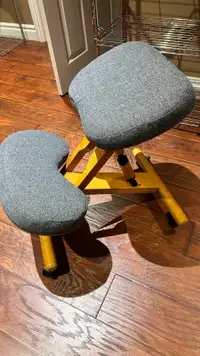 Backless office chair