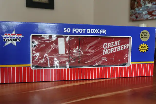 G Gauge Box Car Great Northern P/N R19305C in Hobbies & Crafts in Lévis - Image 8