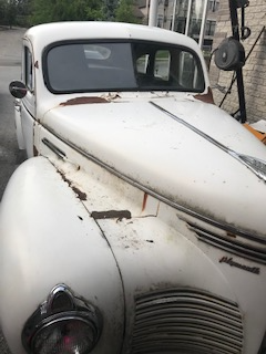 Selling 1940 Plymouth White, 4 doors Needs Restoration Original Flat head Six cylinder Needs Brakes...