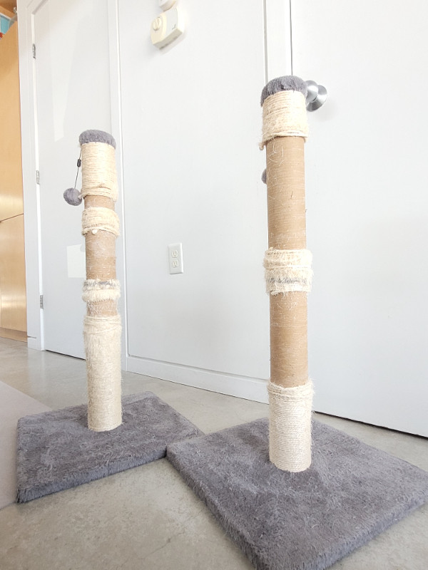 Cat scratching posts - size medium - two left 16"x16"x32 in Accessories in City of Halifax - Image 3