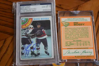 14 RARE CARDS 1979 TOPPS MIKE BOSSY ROOKIE BLANK BACK PROOFS COLLECTION FROM THE TOPPS VAULT, WILL S...